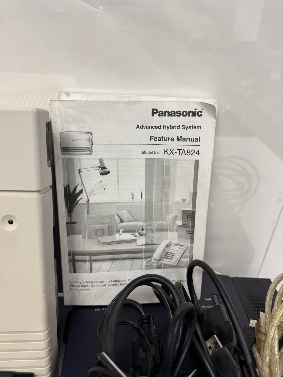 Panasonic KX-TA824 Hybrid Telephone System w/ KX-TVA50, VIKING PA-2A, 6 Phones