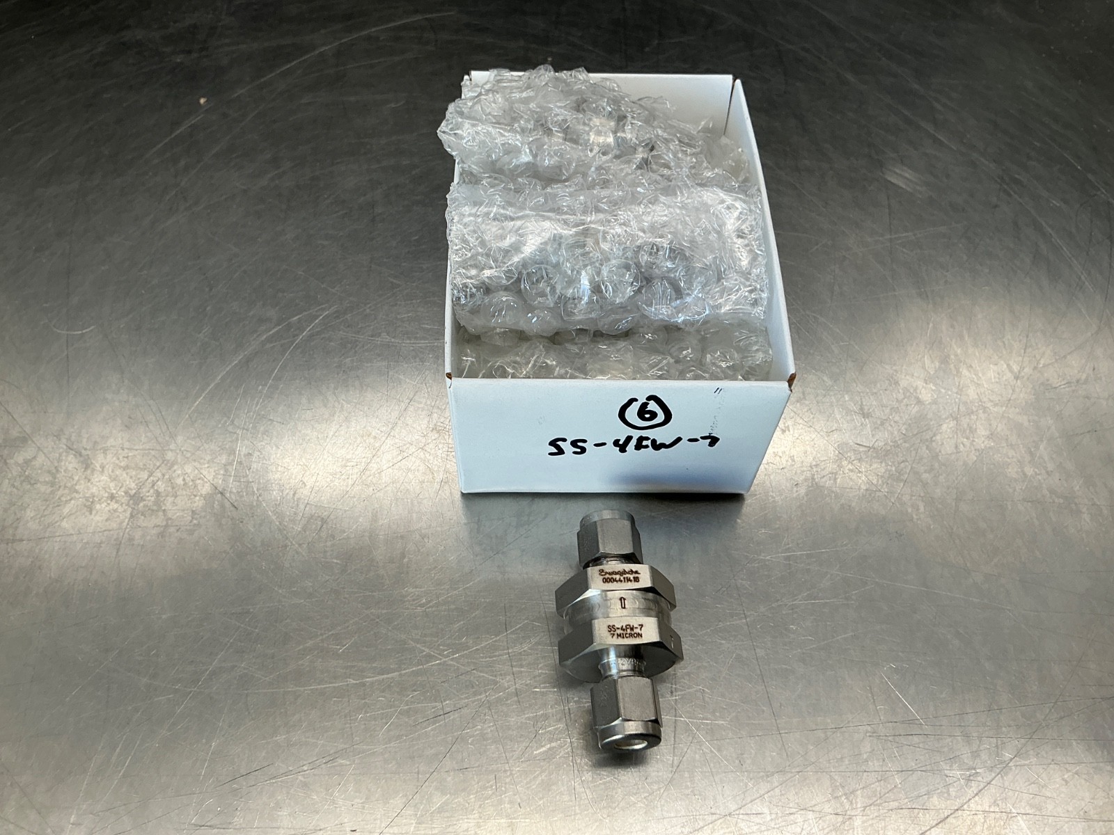 (6) Swagelok SS-4FW-7 In-Line Filter 1/4″
