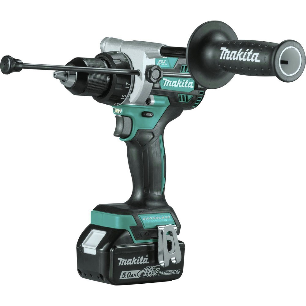 Makita XPH14T-R 18V LXT 1/2″ Hammer Drill Driver Kit, 5 Ah Certified Refurbished