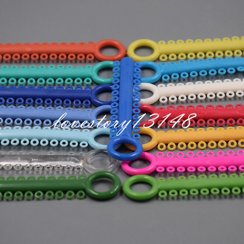 1040Pcs Dental Orthodontic Elastic Braces Rubber Ligature Ties 37Color to Choose