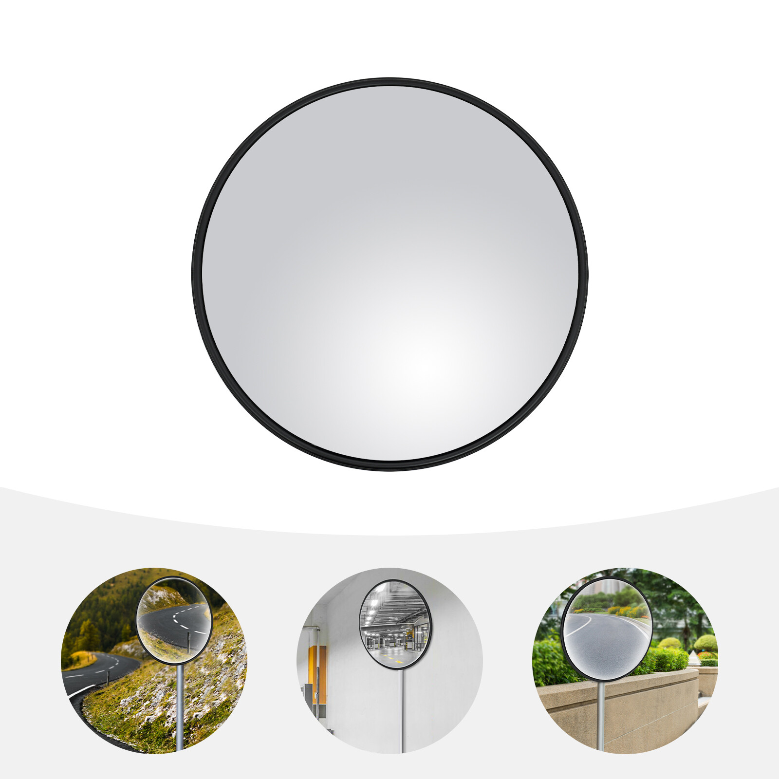 18″ Round Corner Convex Mirror Security Safety Outdoor Driveway Garage Wide View