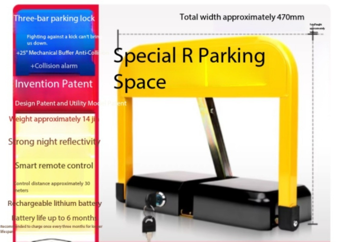 Car Park Lock: Garage Post—No Drilling Required, Automatic Lift, Reinforced