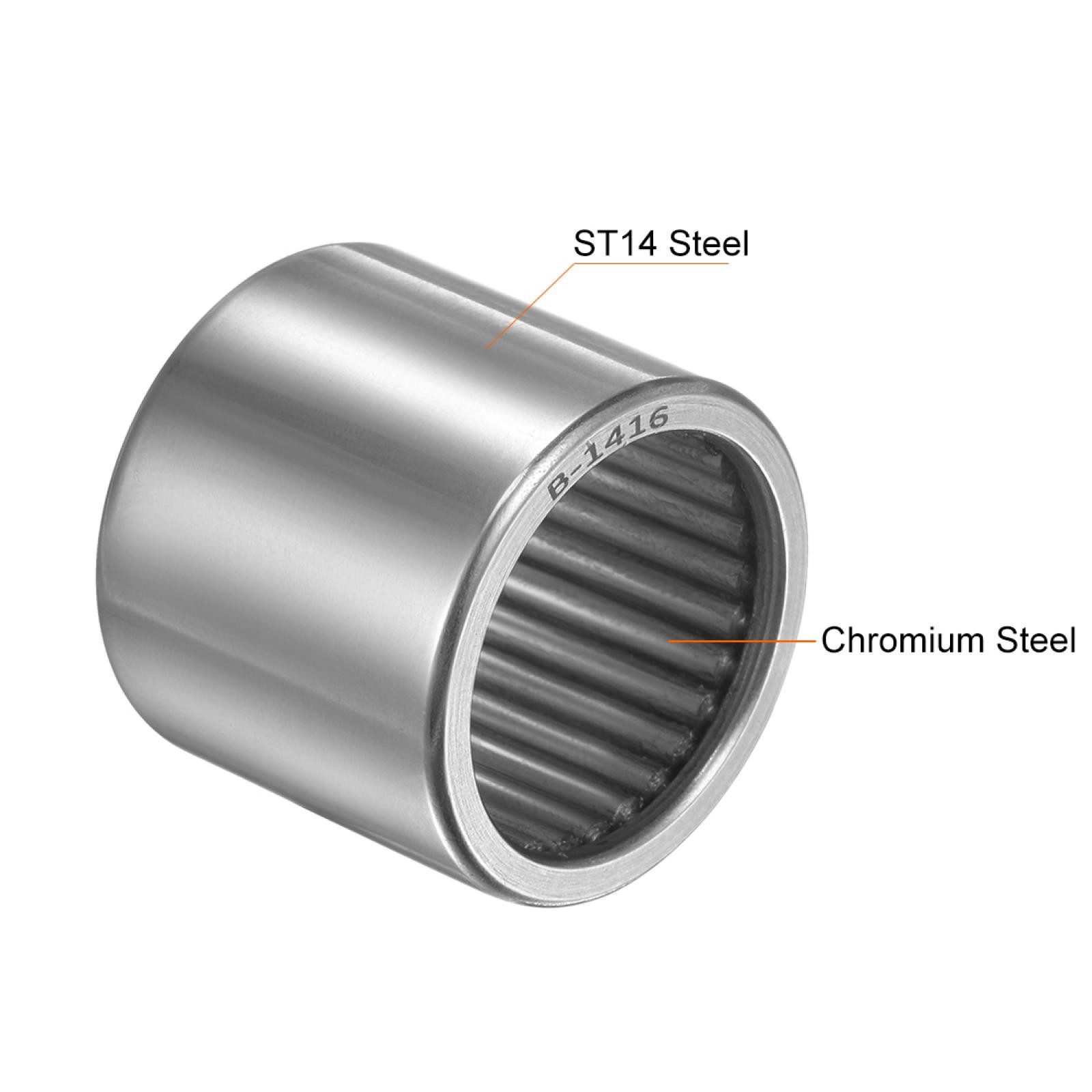 B1416 Needle Roller Bearings 7/8″ x 1-1/8″ x 1″ Full Complement Drawn Cup 2pcs