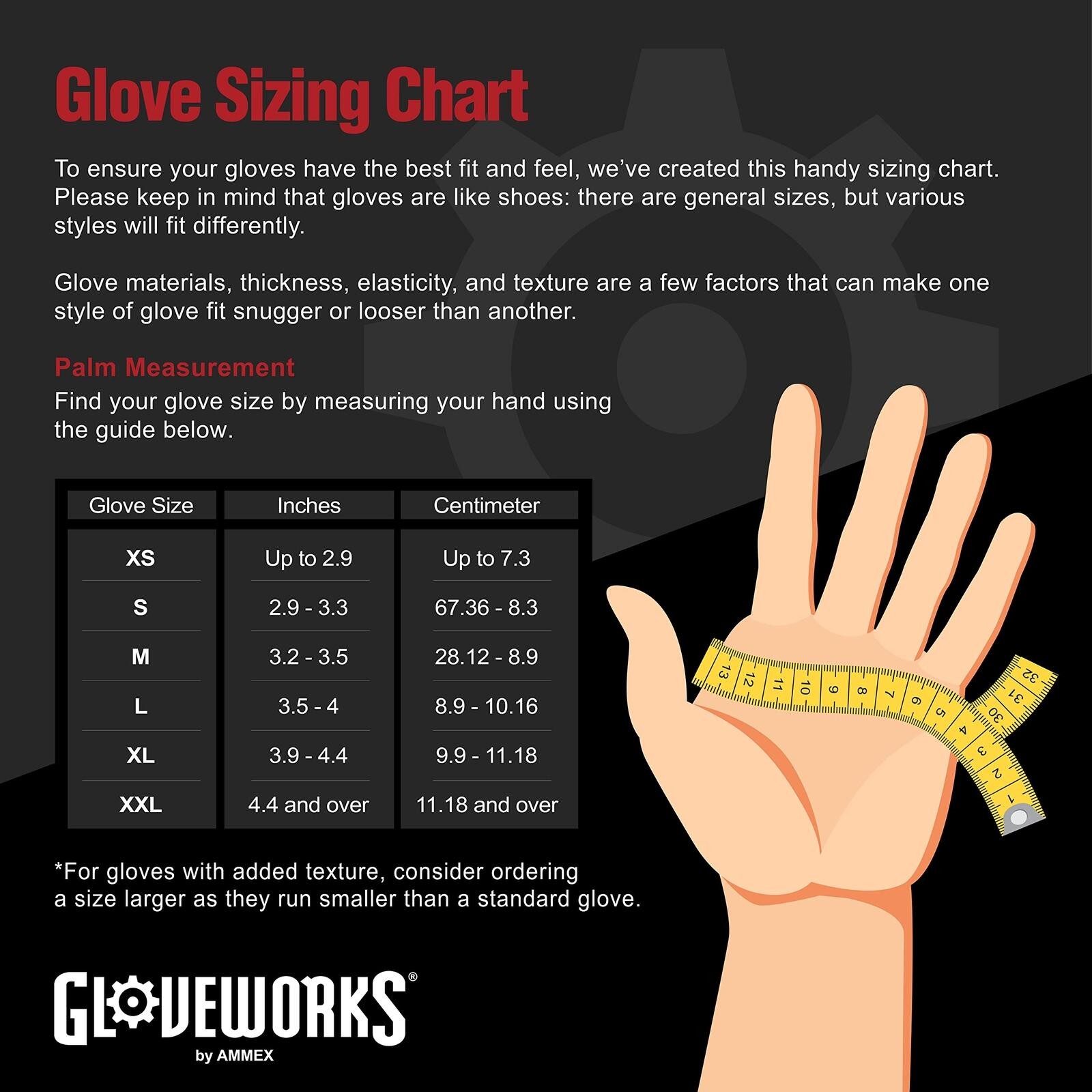 GLOVEWORKS HD Black Nitrile Industrial Disposable Gloves, 6 Mil, Latex-Free,M