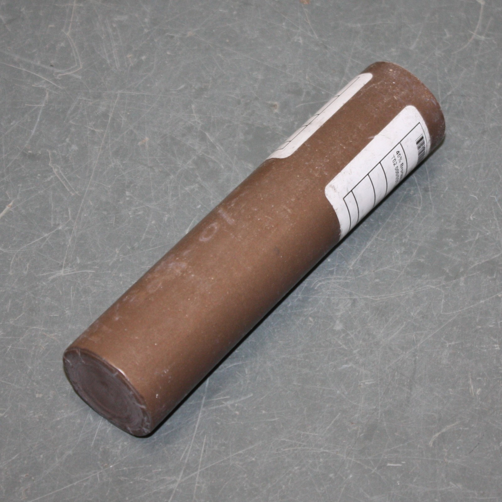 40% Bronze PTFE Filled Plastic Round Rod Bar 147328-01, 38mm Diameter x 160mm