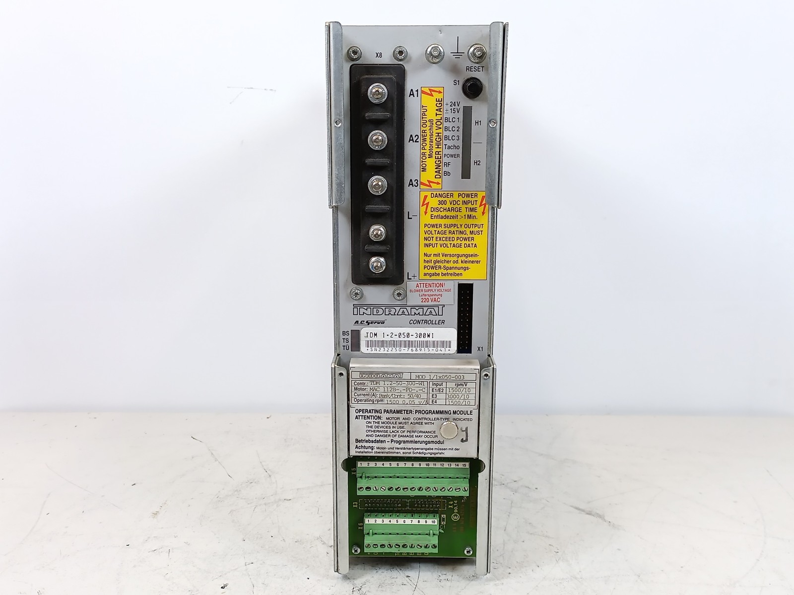 Indramat TDM1.2-050-300W1/220 AC Servo Controller