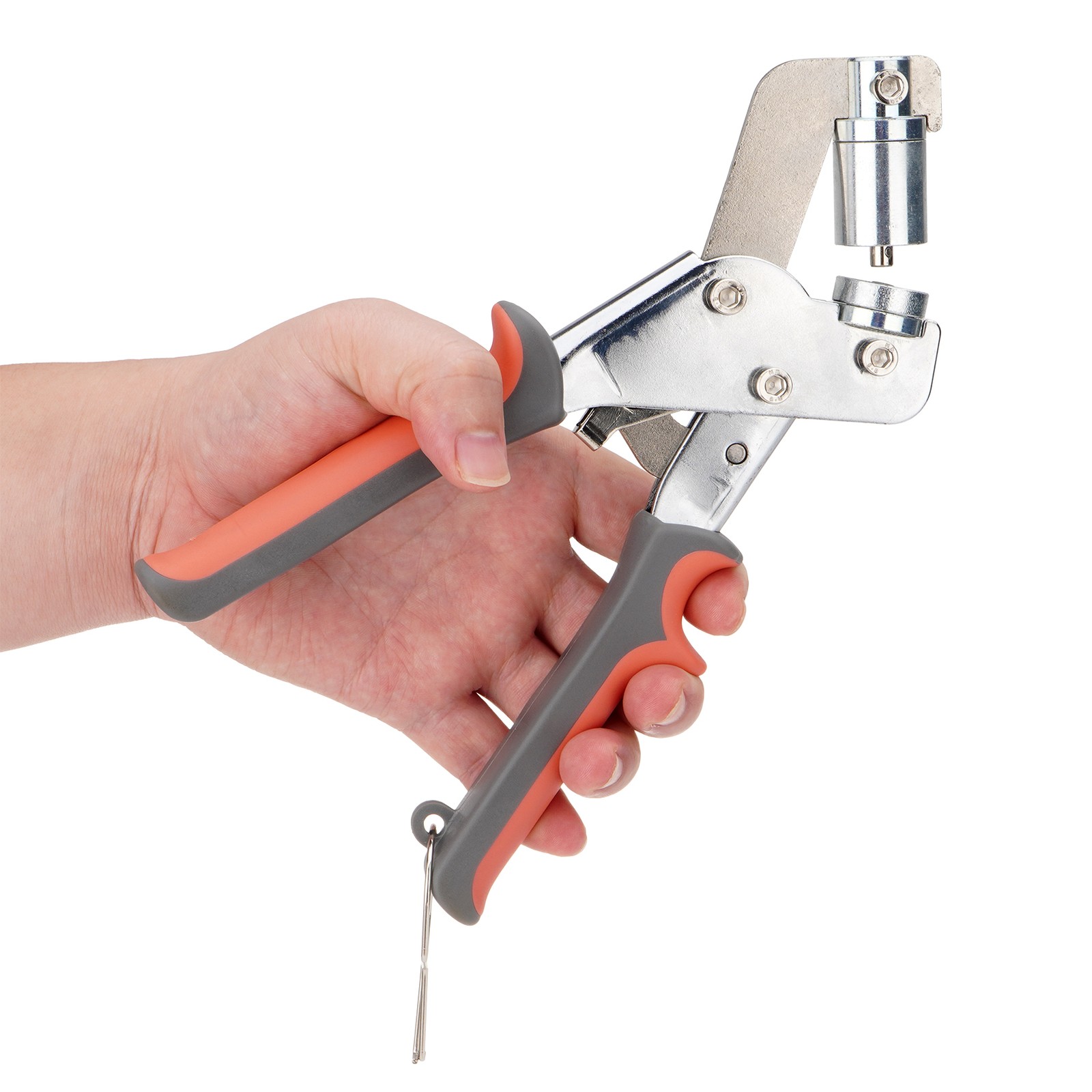 New Grommet Tool Kit with Bag, 1/4 & 3/8 Inch Handheld Eyelet Tool Kit For DIY