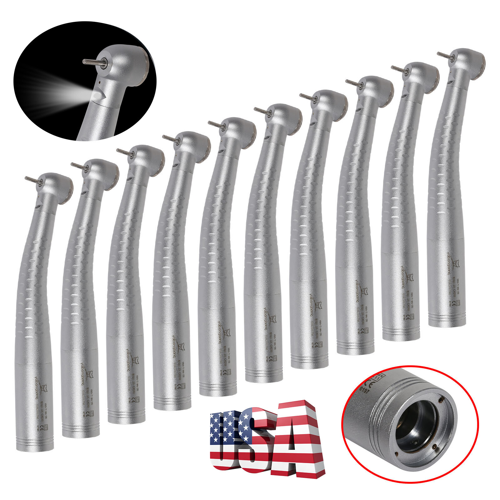 10*KaVo Style Dental High Speed Turbine Handpiece fit 4/6 Hole Coupler Swivel US