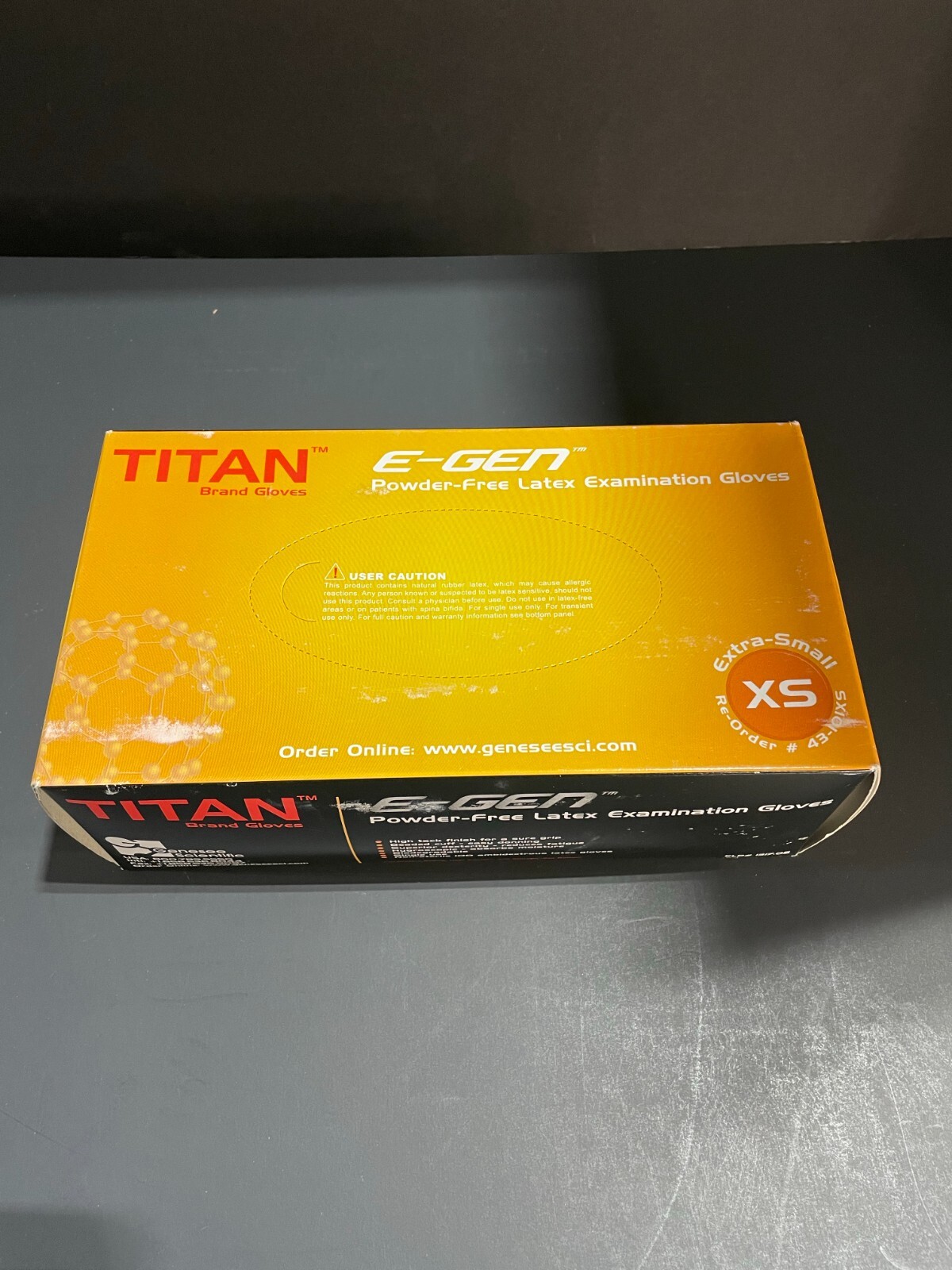 Titan Latex Exam Gloves Extra Small 8 Boxes with 100 Gloves Each