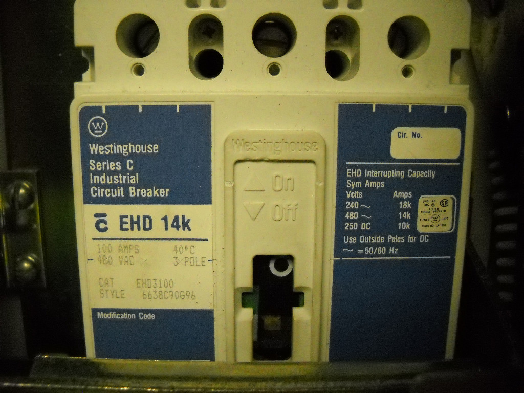 CROUSE HINDS/WESTINGHOUSE NCB1018F WT100EHD 100A RAINTIGHT ENCLOSURE ASSEMBLY