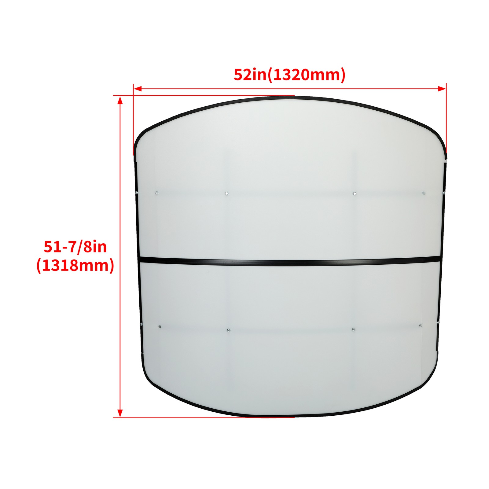 Tuff Top Tractor & Mower Canopy 48″ X 52″ For 2″ x 2″ or 2″ x 3″ ROPS -White
