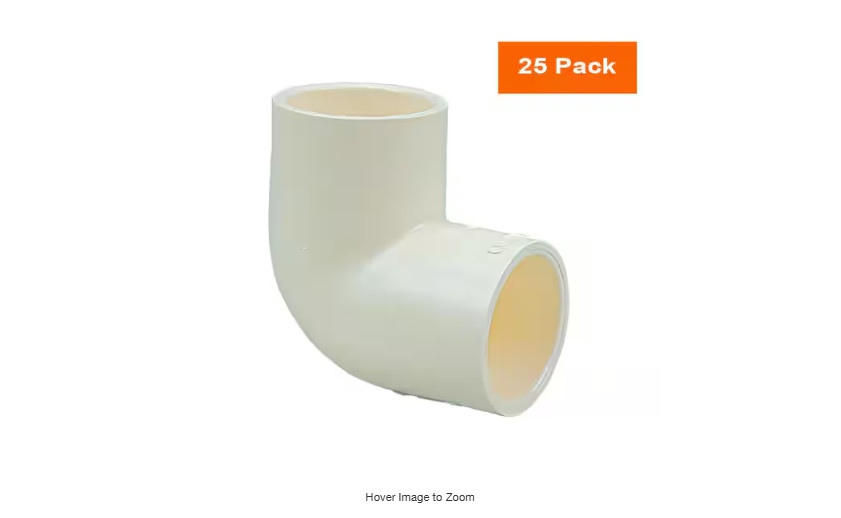 NIBCO 3/4 in. x 3/4 in. Chlorinated Poly Vinyl Chloride (CPVC)-CTS 90-Degree .